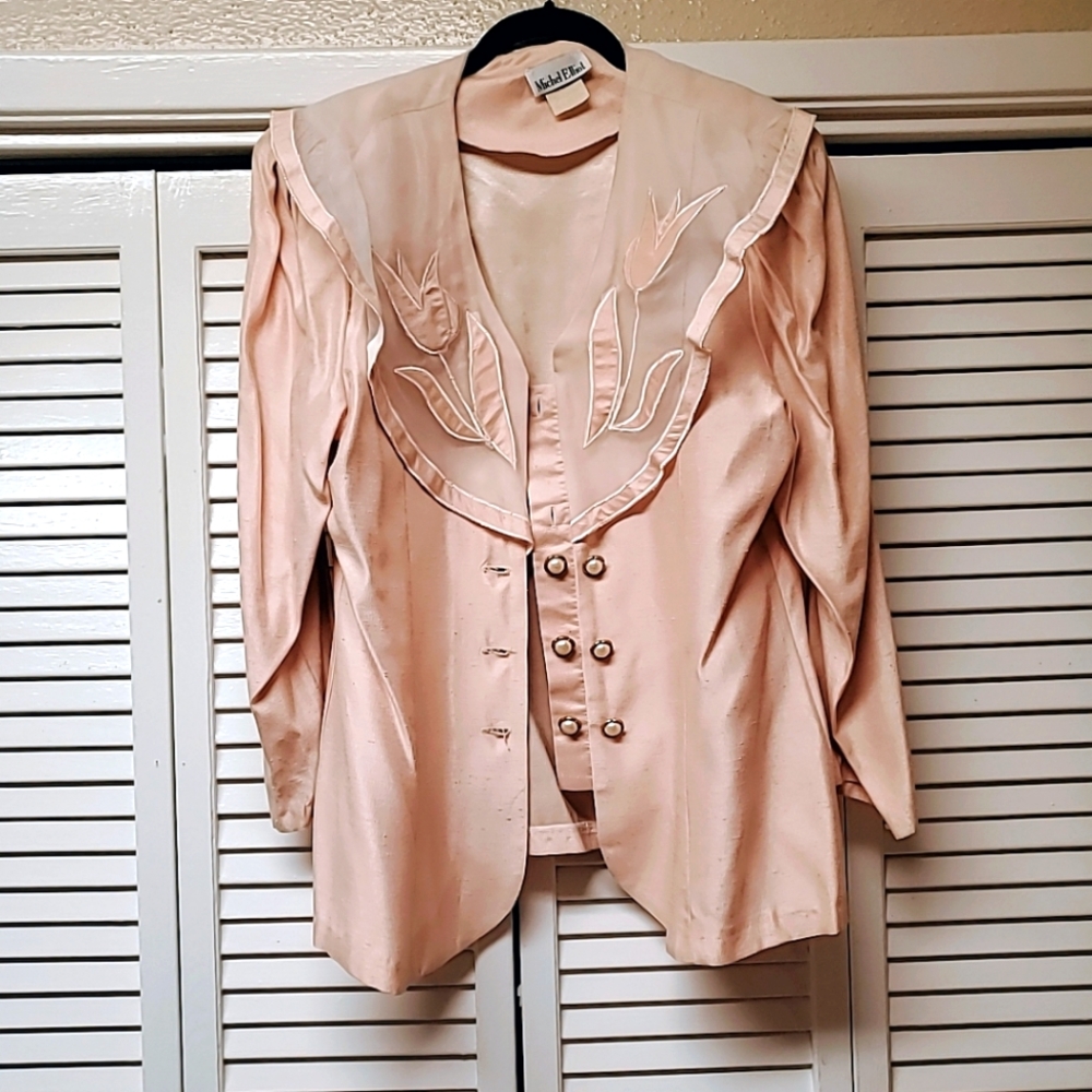 Michel Elliot vintage 2piece skirt suit. Size L